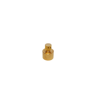 a copper 15mm end feed air vent on a white background