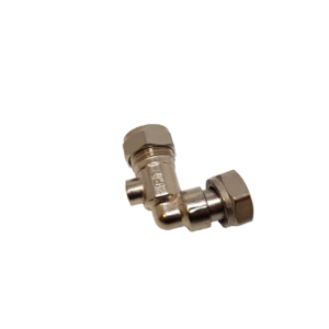 Service Valve Angled Chrome