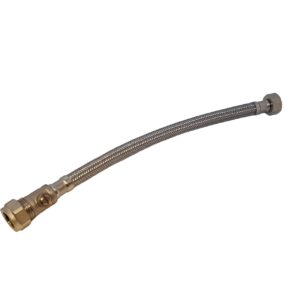 a flexible tap connector presented on a white background