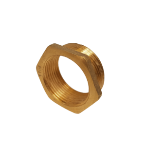 a bush made of brass presented on a white background