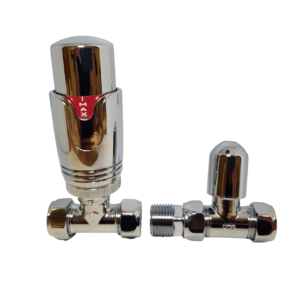 Chrome Straight TRV inc Lock shield