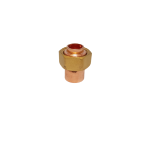 a straight tap connector presented on a white background