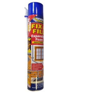 a 750ml can of everbuild expanding foam presented oh a white background