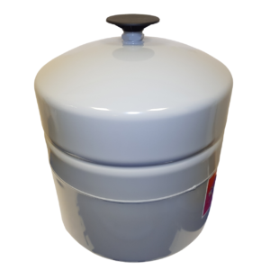 a heating expansion vessel presented on a white background
