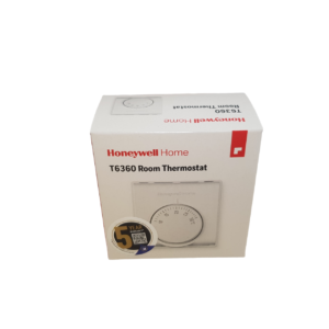 a honeywell home room thermostat t6360 presented on a white background