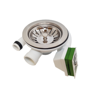Basket Waste Strainer 1½" with Rectangular Overflow