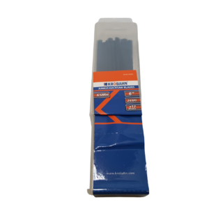 a pack of twelve hacksaw blades presented on a white background