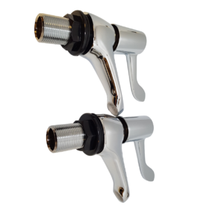 Miranda 3/4" Lever Bath Tap Pair Chrome