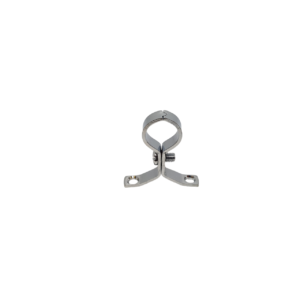 a chrone plated school board clip presented on a white background