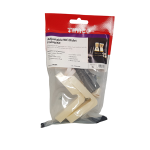 a timco WC / Bidet fixing kit presented on a white background