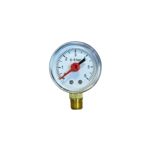 Pressure Gauge 6 Bar 1/4" Bottom Entry
