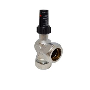 22mm Angled Automatic Bypass Valve Chrome