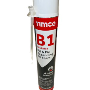 a can of timco of b1 fire foam presented on a white background