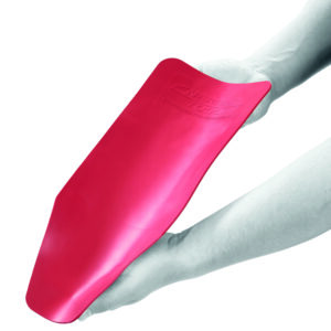 A red Nerrad versa-funnel presented on a white background