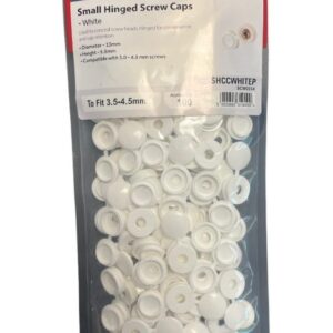 Small hinged screw caps displayed upright with a white background
