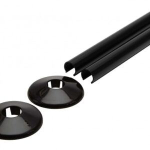 Radiator Tail Kit 200mm - Black