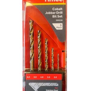 Timco cobalt jobber bit set displayed upright with a white background
