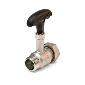 Inta 1 1/4" Female Swivel x 1" Male Extended Spindle Lever Ball Valve