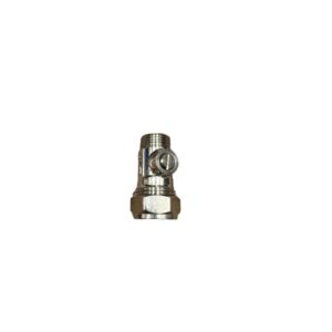 Flat-faced Straight ISO valve 15mm x 3/8"