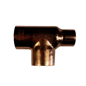 Copper End Feed Reducing Tee 22mm - 15mm - 22mm