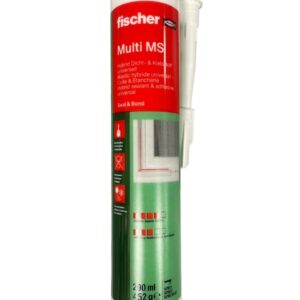 Fischer Multi MS Hybrid universal sealant and adhesive - White 290ml
