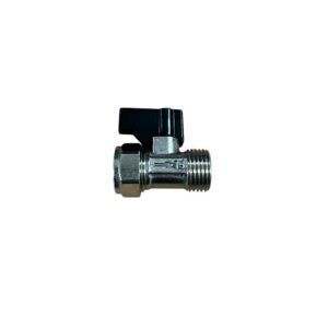 1/2'' x 15mm Flat-Faced Straight ISO Valve /w Handle
