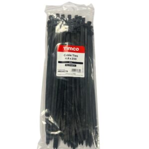 Timco Cable Tie Black 4.8 x 250