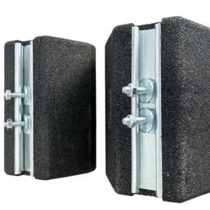 Anti Vibration Rubber Foot 600mm Pair Including Fixings 