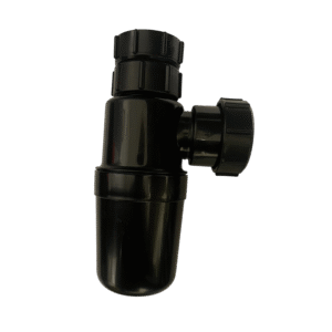 McAlpine AA10-BL 1.25'' Adjustable Bottle Trap - Black