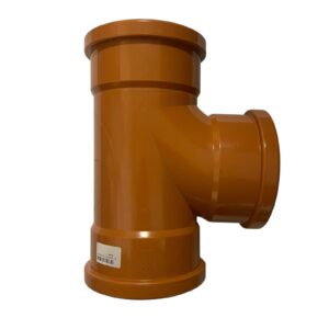 110mm Underground Sweep Branch Tee Triple Socket
