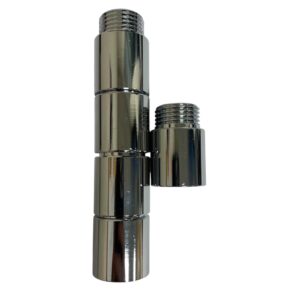 Chrome-plated Rad Valve Extension 25mm x 1/2'' M+F