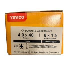 Chipboard and Woodscrews 4.0 x 40 pz2 - 200pcs
