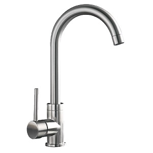Eco Single Lever Sink Mixer – Stainless Steel Finish