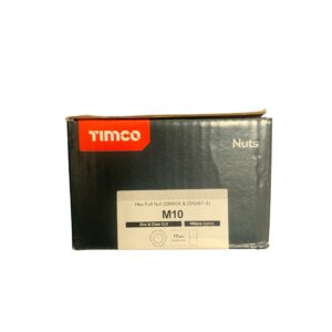 Timco M10 Hex Full Nut 100pcs