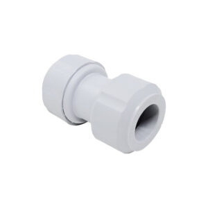 Pex Push Fit 22mm White Straight Connector