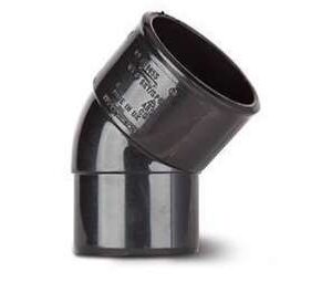 Polypipe 36mm 45 Street Bend - Black