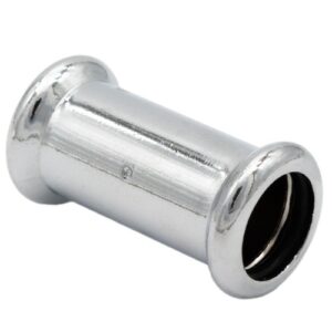 Chrome Press Fit 15mm Coupling