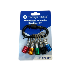 Todays Tools Screwdriver Bit Holder Carabiner Set (5 Pcs)