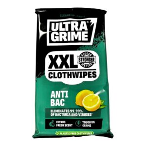 Ultra Grime Anti-Bac Lemon Wipes - 20Pk