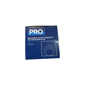 Pro Mechanical Room Thermostat with Neon Indicator - White